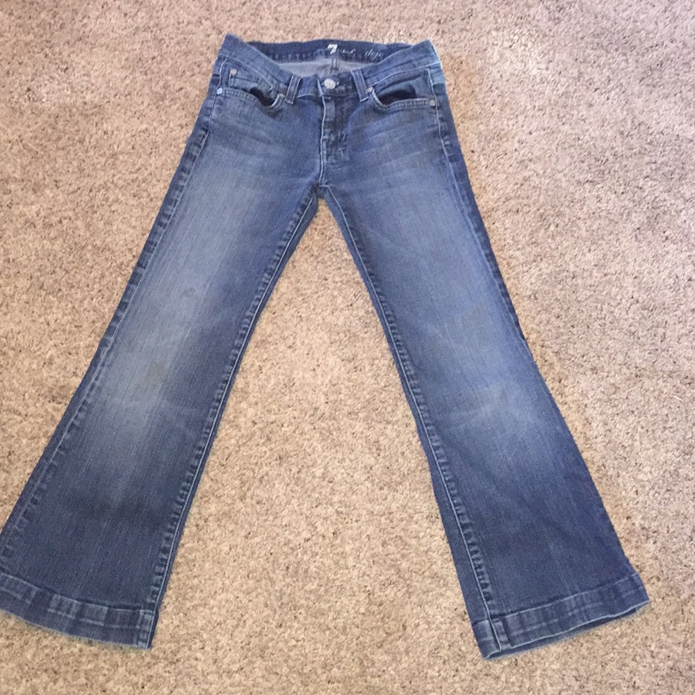 I am selling really cute flare jeans used